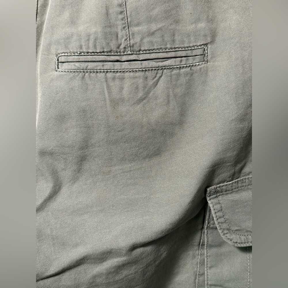 Free People Olive Green Cropped Cargo Pants Sz 25 - Picture 5 of 5